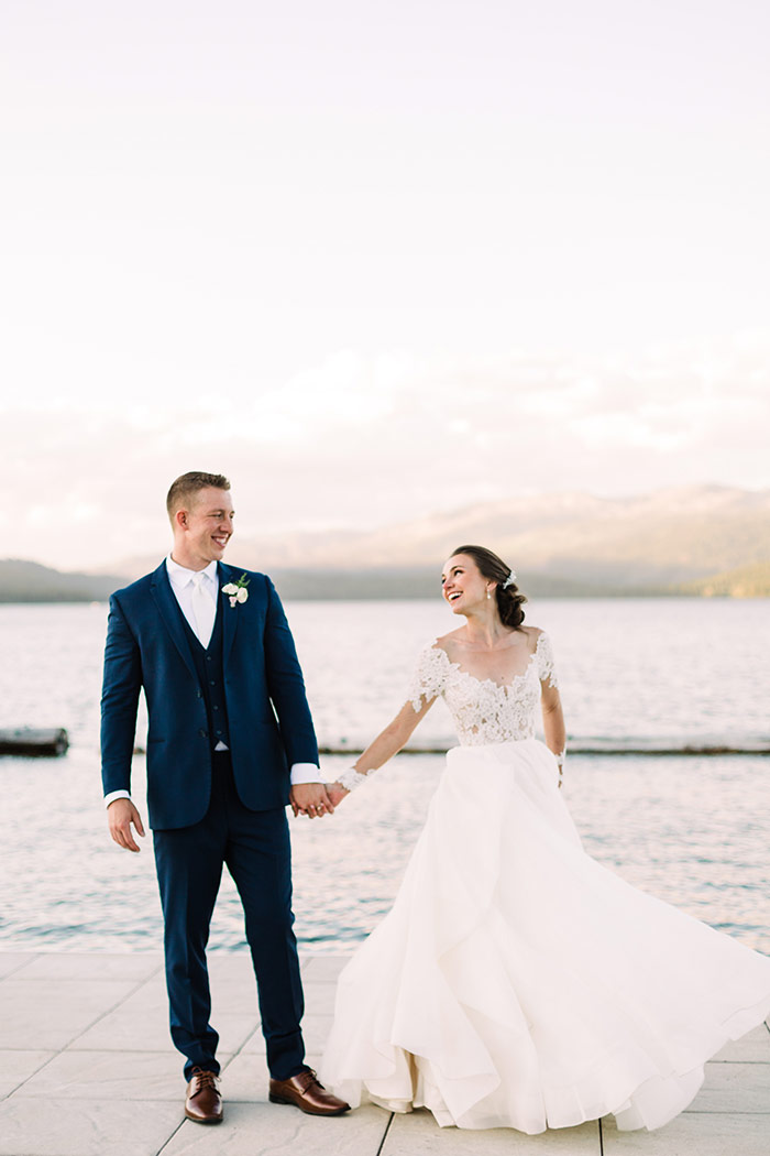 Lake wedding at Shore Lodge