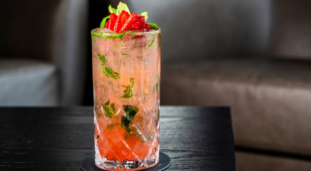 Strawberry Coconut Mojito